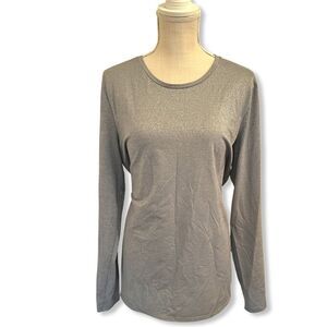 NWOT Banana Republic Gray Metallic Long Sleeve